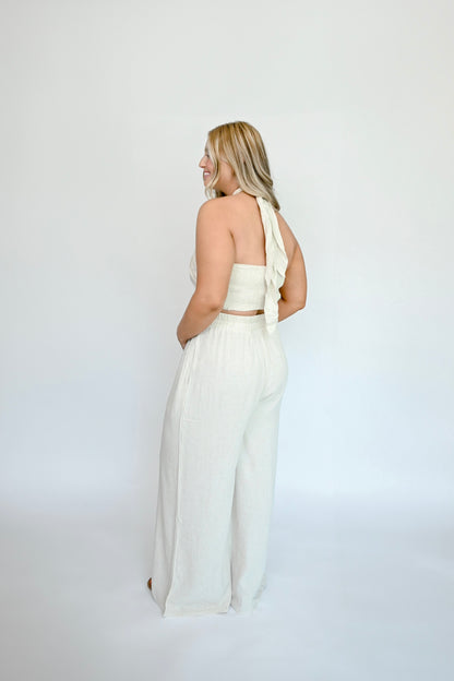 Day To Night Linen Pants in Natural