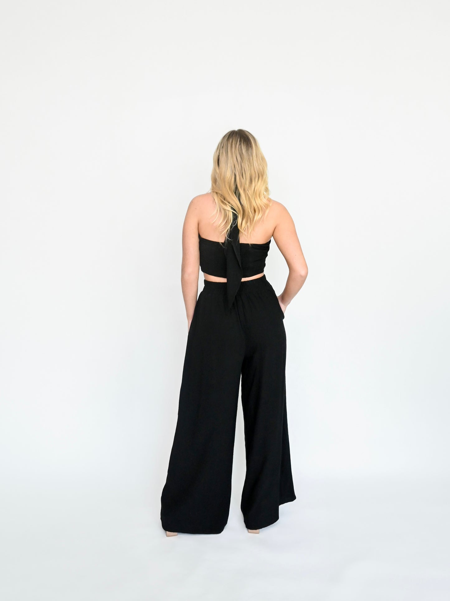 Day To Night Linen Pants in Black