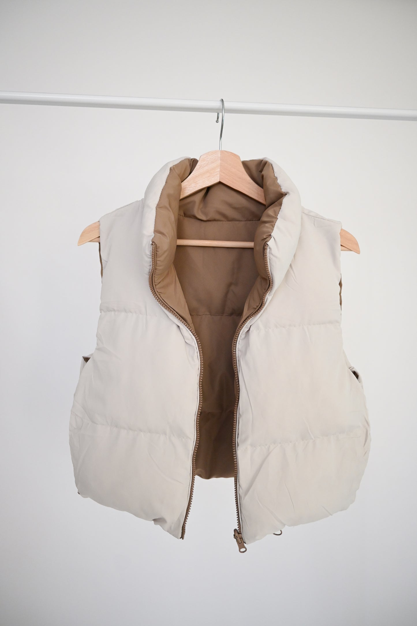 Biscotti Blend Reversible Puffer Vest