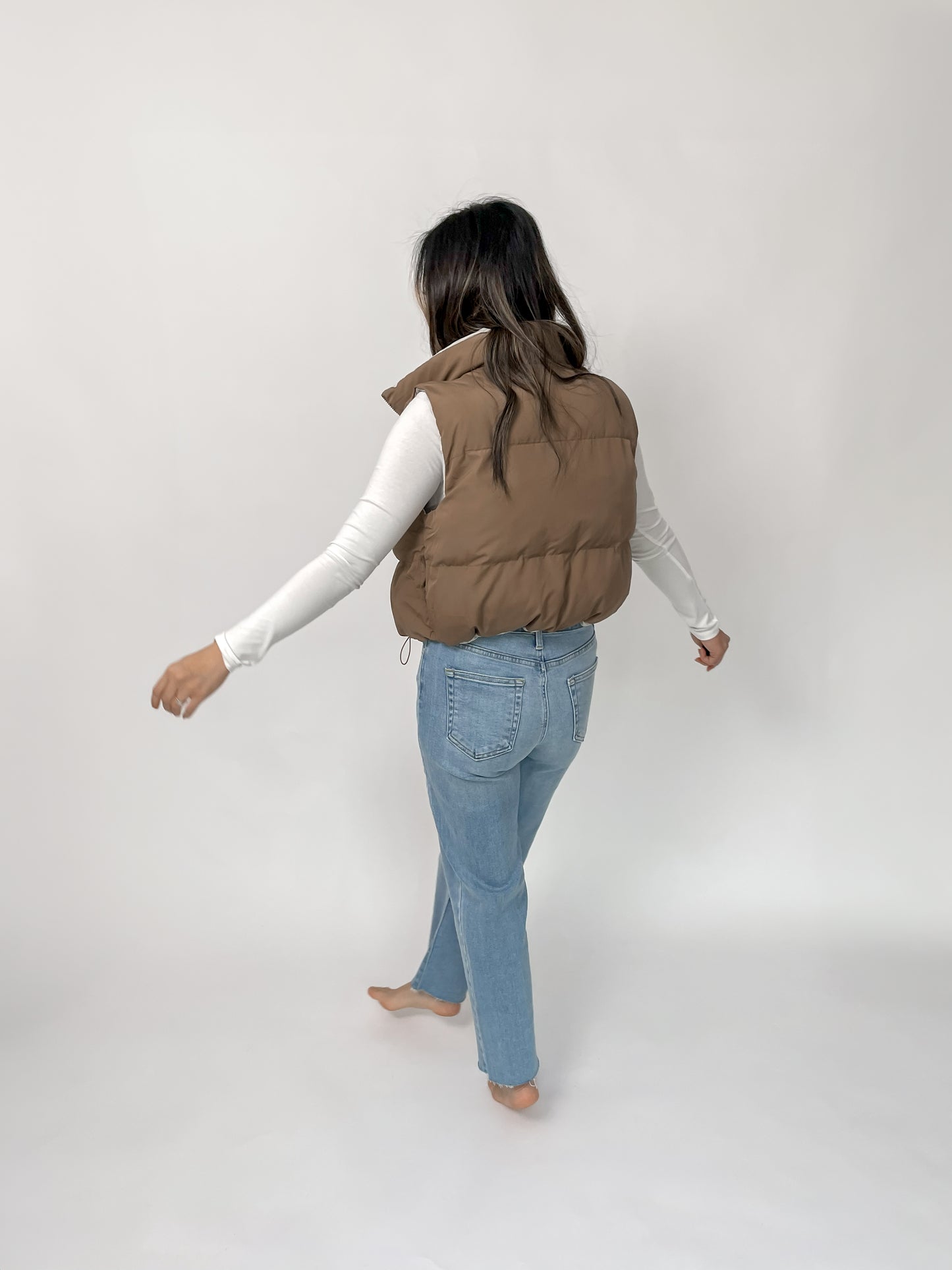 Biscotti Blend Reversible Puffer Vest