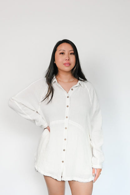 Oasis Dream Button Up Top